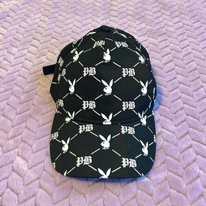 PLAYBOY Black and White Women’s Hat